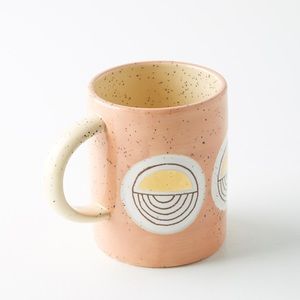 Cathy Terepocki for Anthropologie Peach Mug